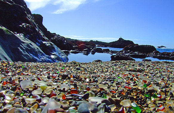 california glass beach photos