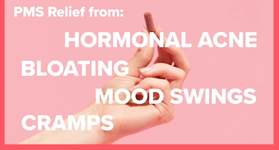 PMS relief from hormonal acne, bloating, mood swings, cramps