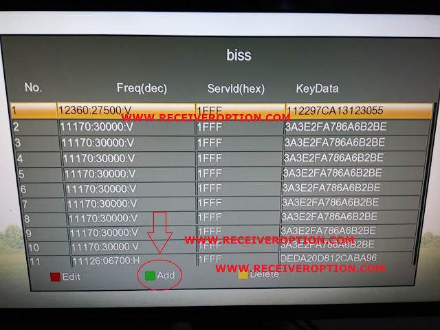 ECOLINK EL5100 BRAVO HD RECEIVER BISS KEY OPTION