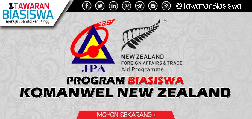 Permohonan Biasiswa Komanwel New Zealand 2020 - Biasiswa 