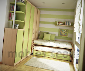 Beech lime green kids bedroom design by sergi mengot