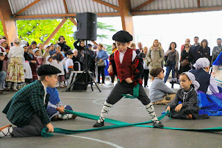 Alarde infantil de danzas de las fiestas de Beurko Bagatza