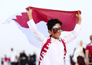 صور للتشجع المنتخب القطري في قطر
