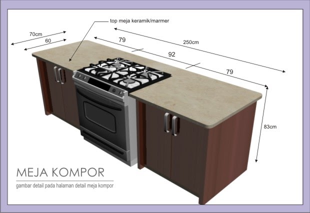 Interior Design Minimalis  Meja  Kompor 