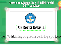 Download Silabus Kurikulum 2013 SD Revisi Kelas 4