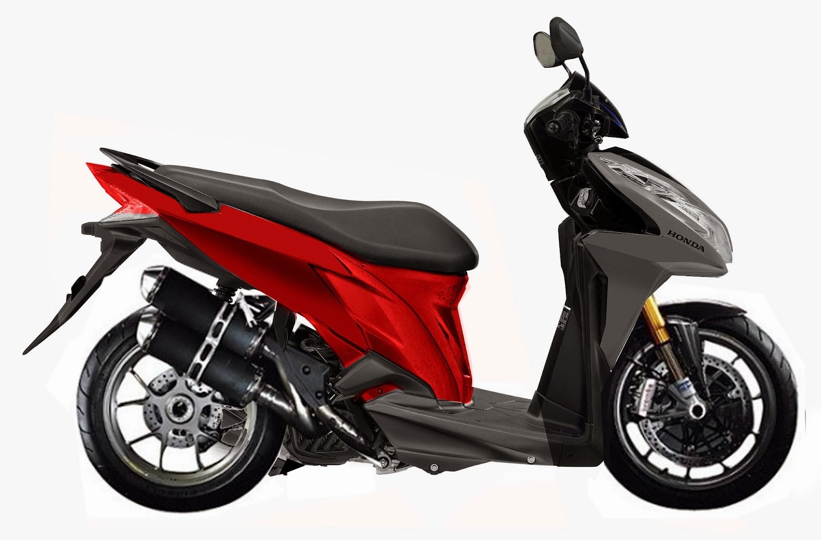  Modifikasi  Honda Vario  Techno 125  PGM FI CBS Modifikasi  