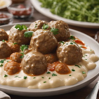 Pairing the Creamy Sauce with Swedish Meatballs