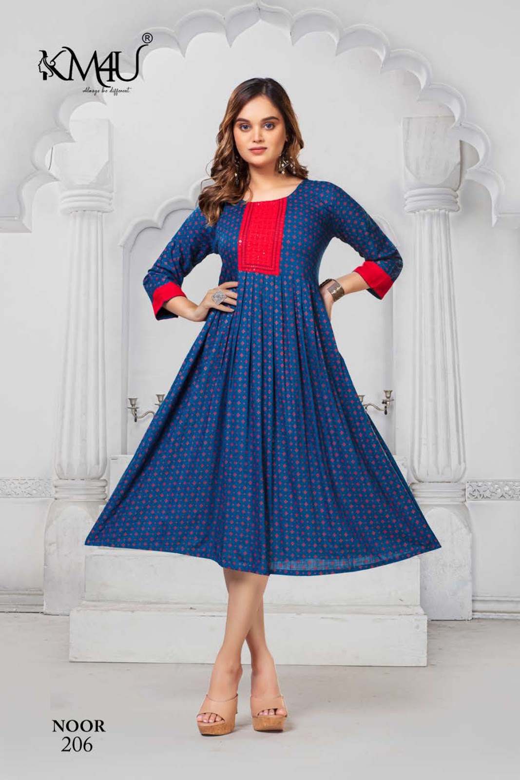 Brocade and plain georgette Anarkali | Designer anarkali dresses, Party  wear indian dresses, Designer kurti patterns