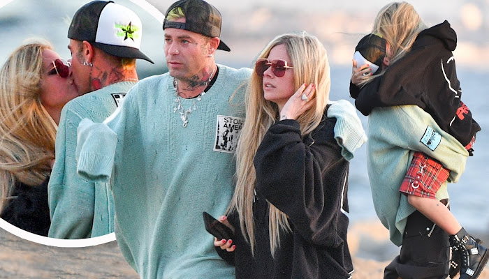 Avril Lavigne besa apasionadamente a su novio Mod Sun