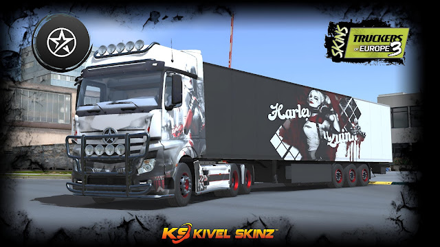 SKINS MERIELES/ANTARES - NEW ACTROS HARLEY QUINN COMBO
