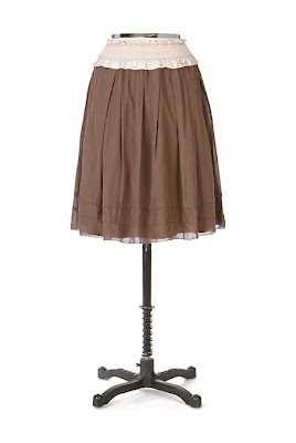 Anthropologie Cafe Mocha Skirt