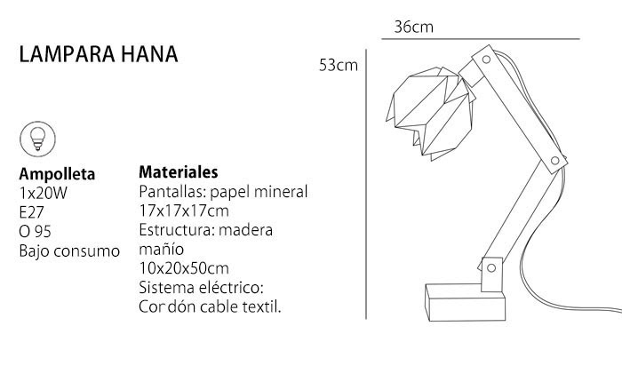 Lámparas hechas con papel - Moshi Moshi