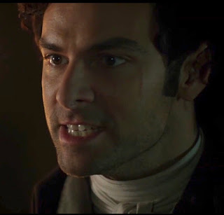 Ross Poldark looking very angry at Elizabeth who is not shown in her bedroom at Trenwith