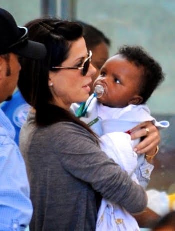 photos of sandra bullock baby