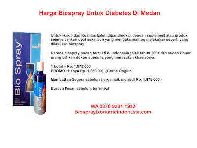 Harga Biospray Untuk Diabetes Di Medan | WA 0878 9381 1922