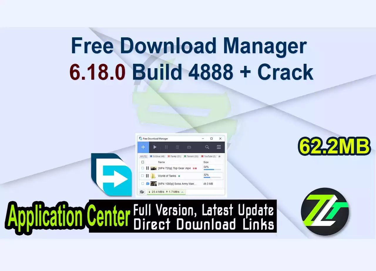 Free Download Manager 6.18.0 Build 4888 + Crack
