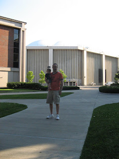 Daddy and Chase in front of the Dome