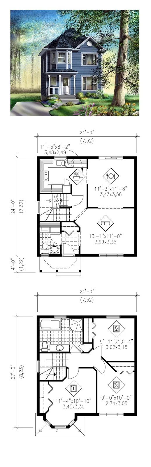 Plan 49793 -  Victorian house plans, Sims house plans