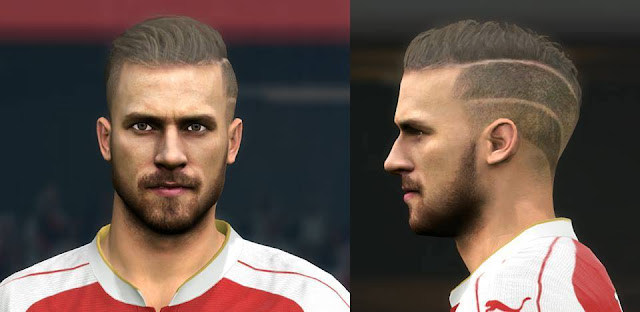 PES 2016 Aaron Ramsey New Face & Hair