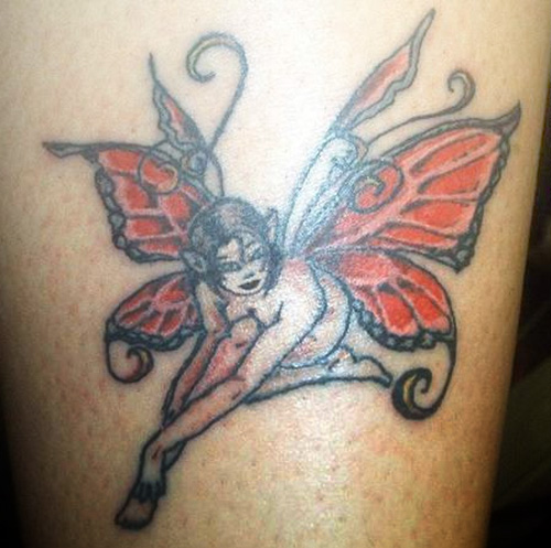 beautiful butterfly fairy tattoo designs girls