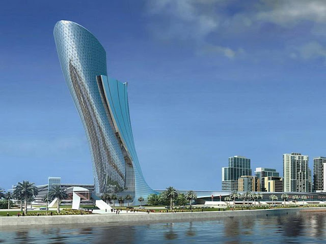 Hyatt Capital Gate, Abu Dhabi بالصور.. تصاميم معمارية «فريدة» - كابيتال جيت المائل بالإمارات العربية المتحدة -