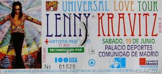 entrada de concierto de lenny kravitz