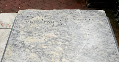 Benjamin Franklin gravesite. Christ Church Burial Ground. Philadelphia, Pennsylvania