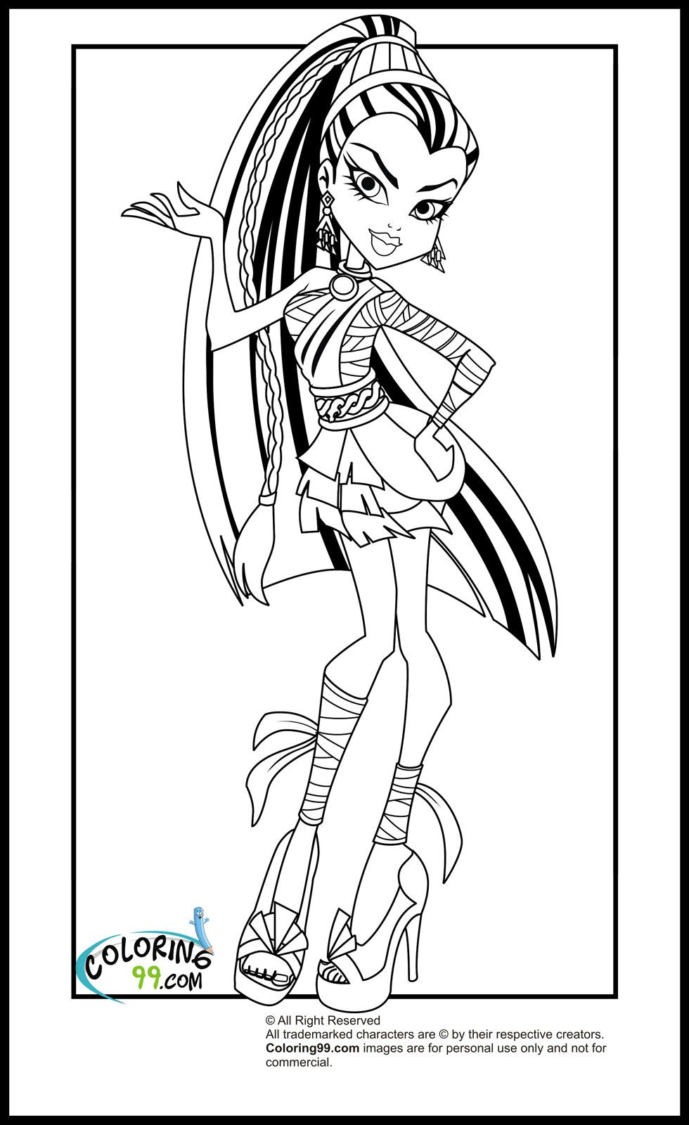 Monster High Pictures To Color 1