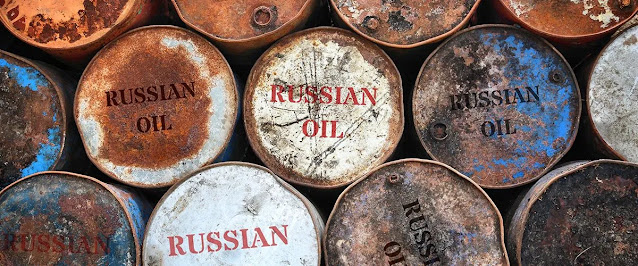 Russisches Öl in Fässern