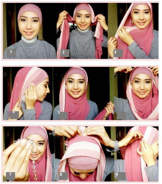 Tutorial Cara Memakai Hijab Pashmina Simple Untuk Hangout dan Santai