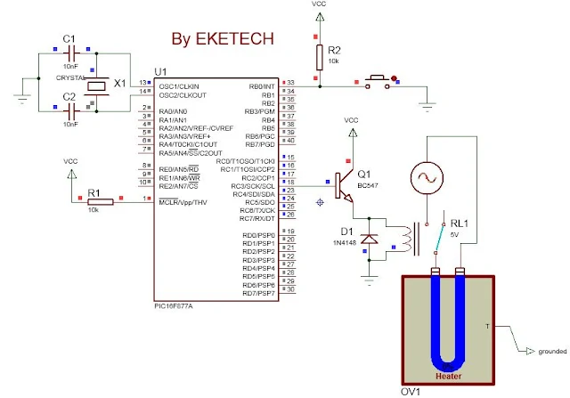 interfacing a relay with PIC microcontroller