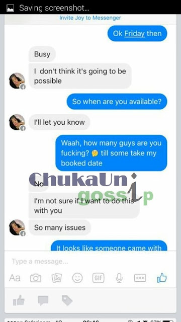 EXPOSED: Kumbe This Chuka University Socialite Is A PROST!TUTE???? (Screenshots)