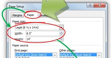 Cara Print Ukuran Kertas F4/Legal di Ms Word  cara 