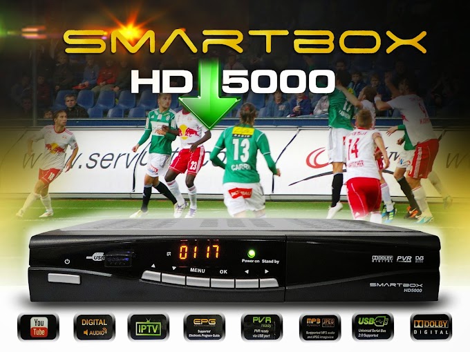 SMARTBOX HD 5000 NOVA ATUALIZAÇÃO MODIFICADA SKS 58W / 61W  18/09/2016