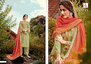 Alok Suits Yasha Pashmina Salwar Kameez Collection  At Diwan Fashion Surat