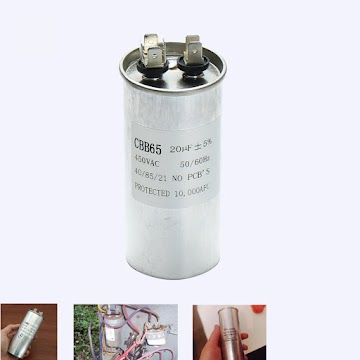 CBB65 450VAC 20uF Motor Capacitor Air Conditioner Compressor Start Capacitor Hown - store