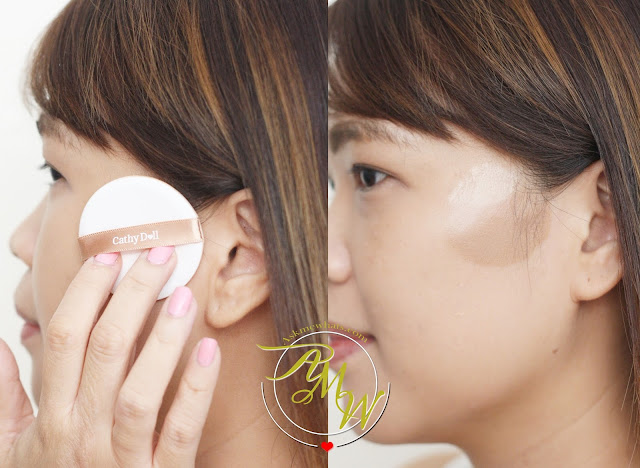 a photo of Cathy Doll Sculpting: Highlight & Shading Cushion Review Fair skin and Honey Skin.