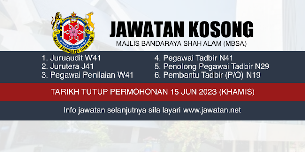 Jawatan Kosong MBSA Jun 2023