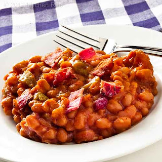 Easy Baked Beans with Bacon