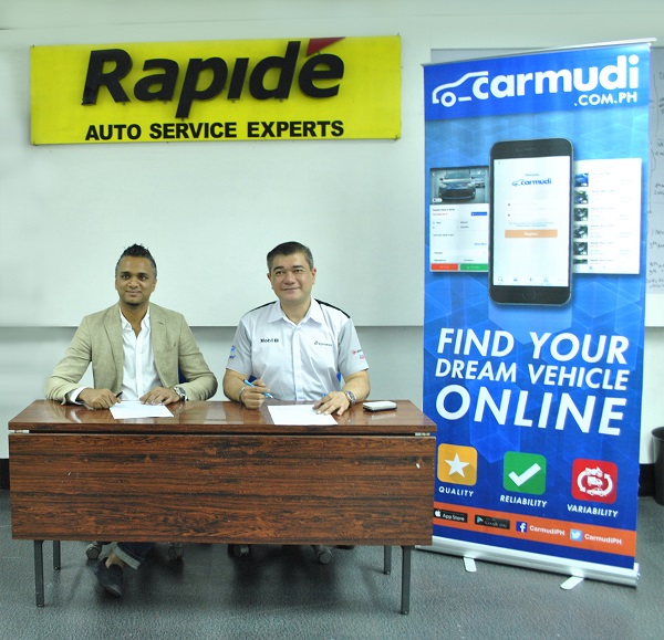 CARMUDI PH inks partnership with RAPIDE