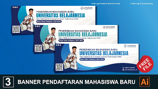 Free Spanduk : Download Kumpulan Banner Pendaftaran Mahasiswa Coreldraw Baru