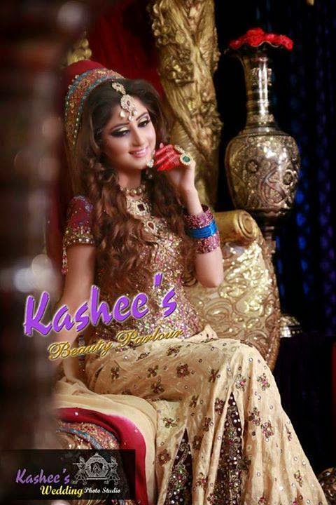 Sajjal Ali Latest bridal Photo shoot by Kashee's Beauty 