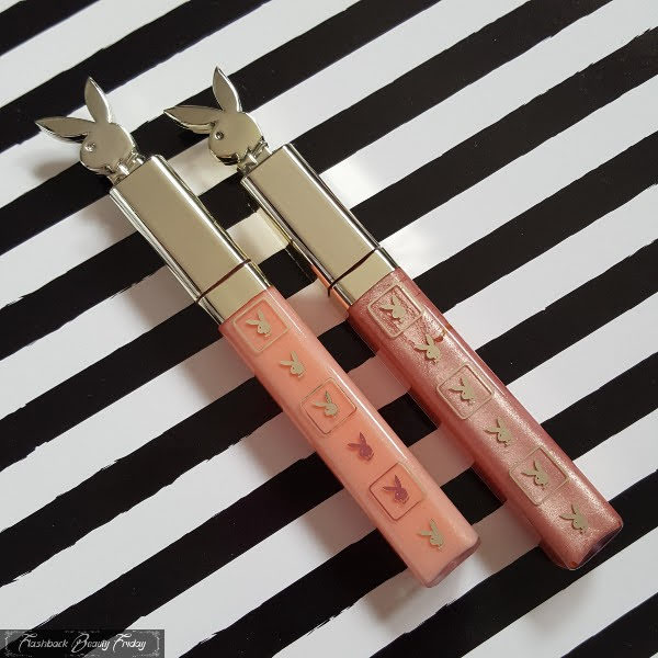 Playboy lipgloss and liquid lipstick side by side