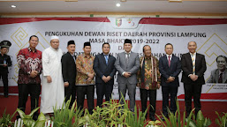Gubernur Lampung Kukuhkan Dewan Riset Daerah Lampung 2019-2022
