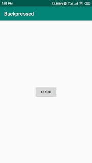 how to back pressed button programmatically in android