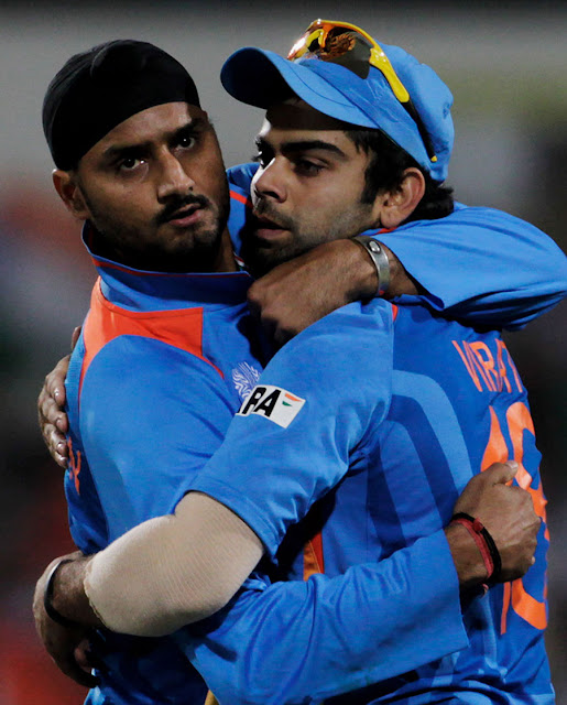 Harbhajan Singh wid virat