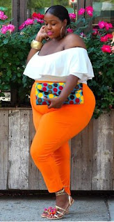 Tendencias: el color naranja. Outfits Plus Size