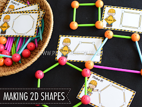 Kindergarten Math Shapes - Making 2D Shapes