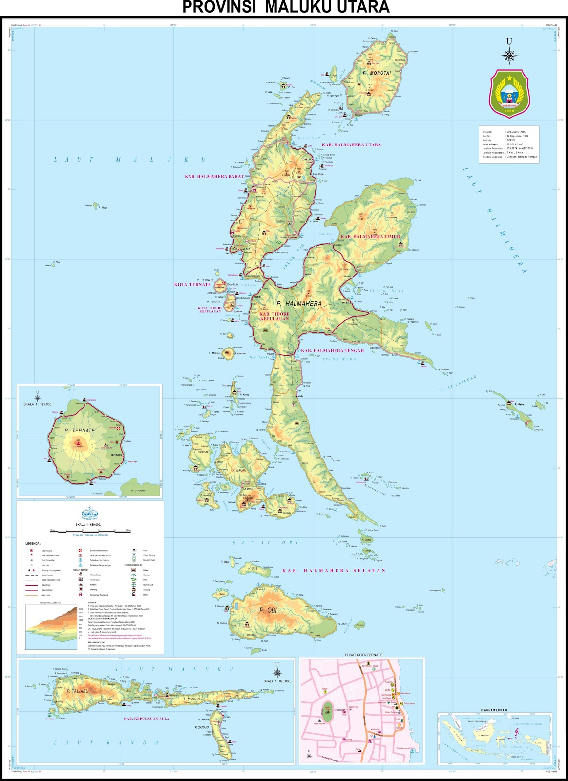  Peta  Provinsi  Maluku Utara Malut 