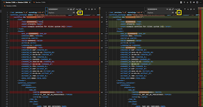 Comparing Workflow Templates in SAP